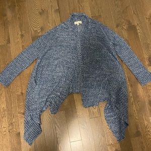 Blue Pink Rose Cardigan